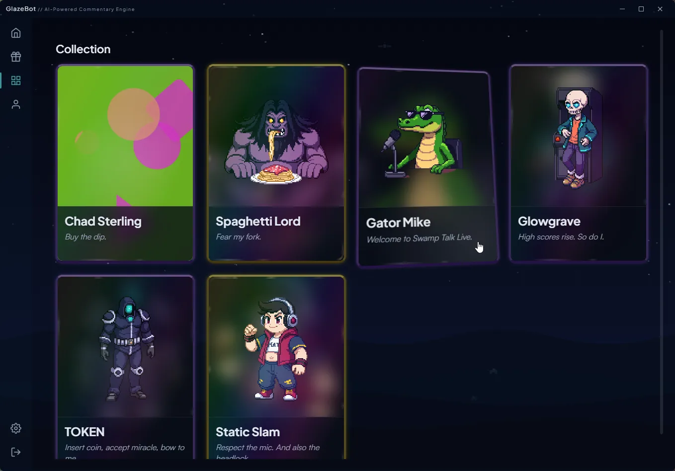 Your character collection